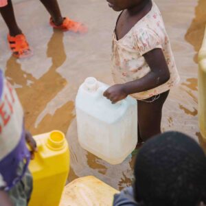 Children fetching water in Uganda, Africa